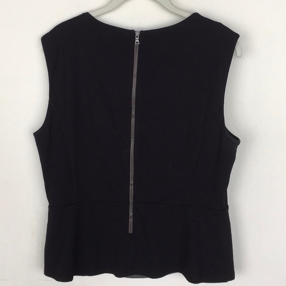 BCBGMAXAZRIA Mixed Media Top - Picture 4 of 5